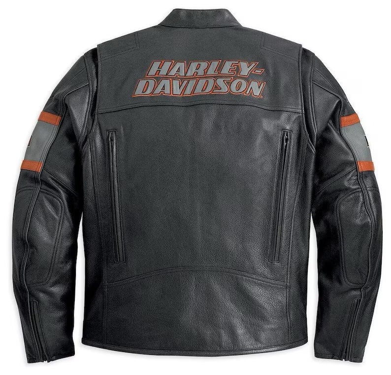 Men's Harley Davidson Motorbike Leather Jacket – Genuine Cowhide