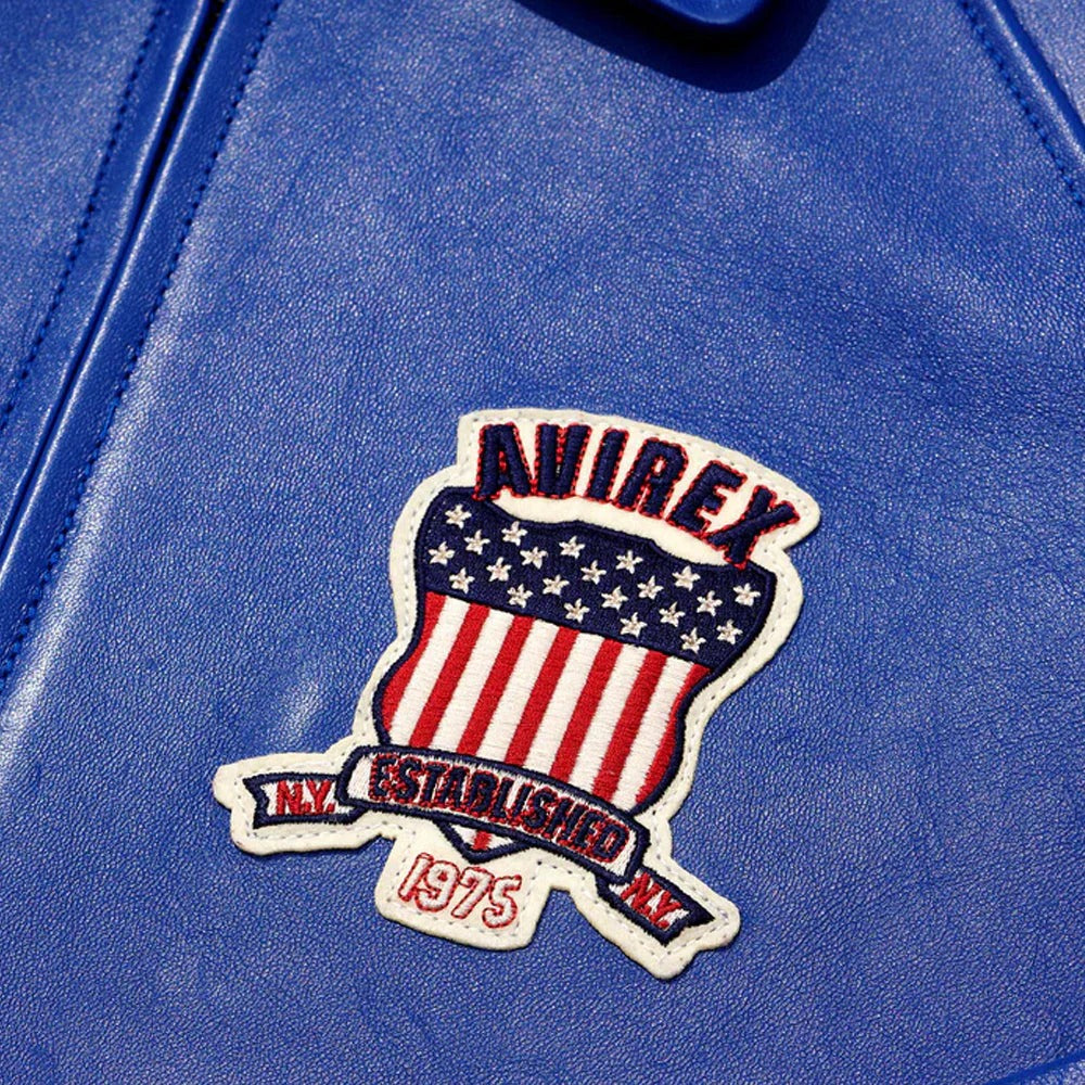 Men's Avirex Icon Leather Bomber Jacket – American Heritage Edition