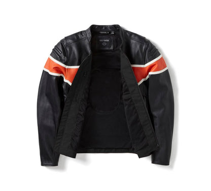 Men's Harley-Davidson Leather Motorcycle Jacket – Midweight Cowhide Biker Riding Jacket