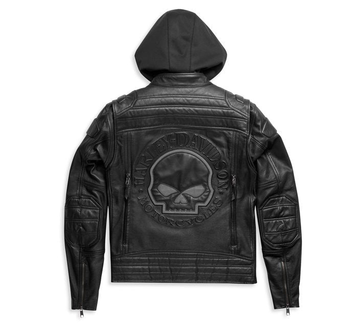 Men's Hooded Harley Davidson Jacket Motorbike Trending Leather Jacket