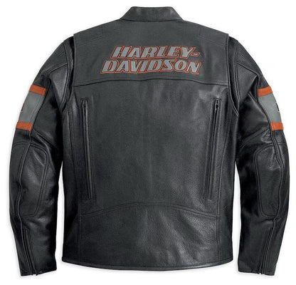 Men's Harley Davidson Motorbike Leather Jacket – Genuine Cowhide