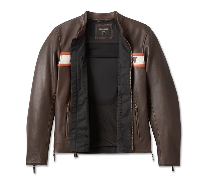 Men's Harley Davidson Cowhide Leather Jacket – Genuine Leather