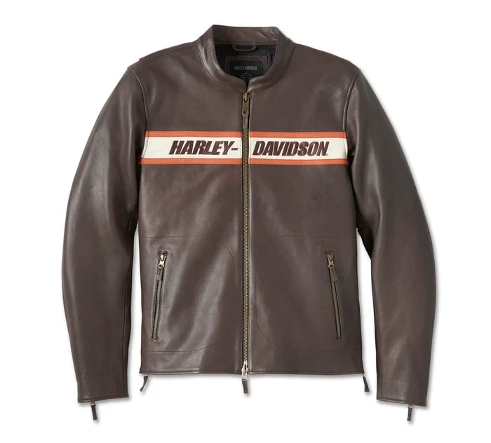 Men's Harley Davidson Cowhide Leather Jacket – Genuine Leather