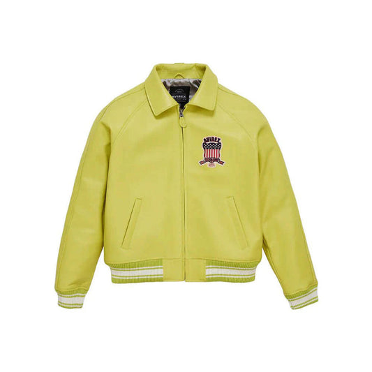 Men's Avirex Iconic Leather Jacket – Heritage 90s Style Bomber
