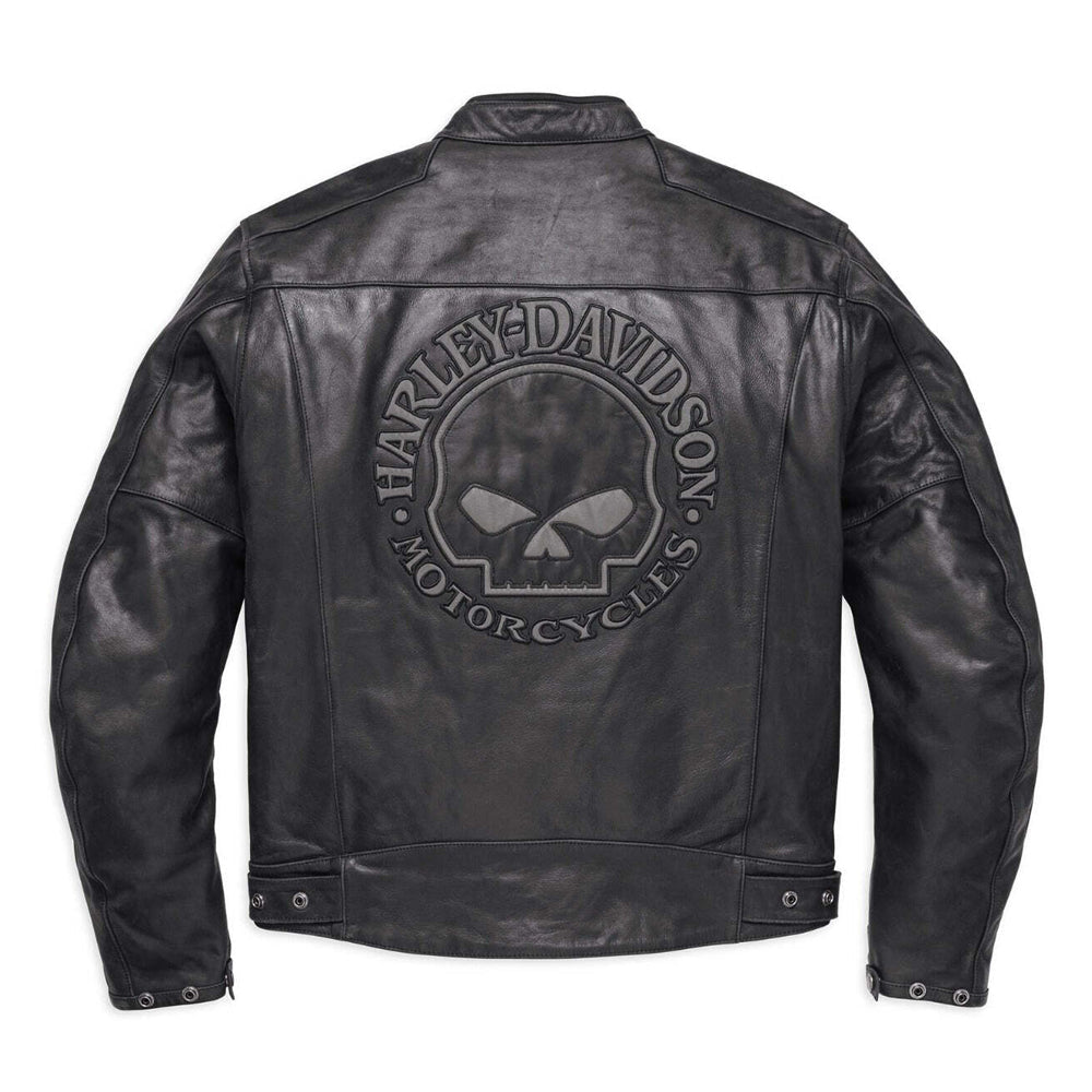 Men's Harley Davidson Skulled Leather Jacket
