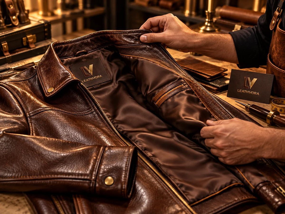 Leathvora leather jacket lining and finishing review
