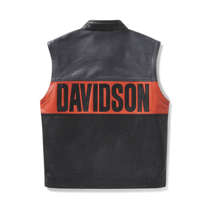 Men's Harley-Davidson Convertible Leather Jacket – 2-in-1 Motorcycle Biker Vest
