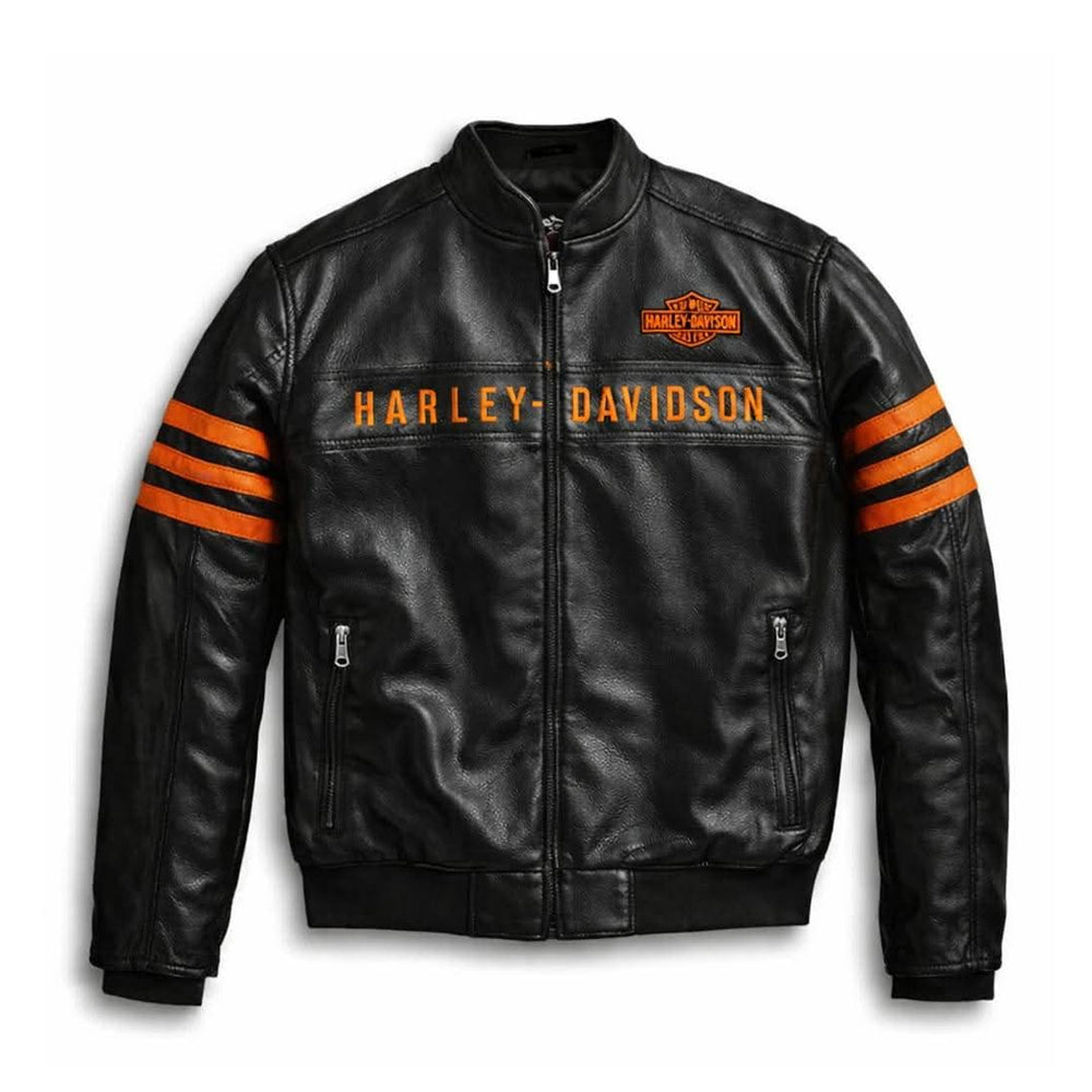 Men's Harley Motorcycle Leather Jacket