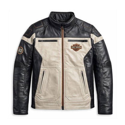 Men's Harley-Davidson Windale Leather Jacket – Genuine Cowhide Biker Jacket