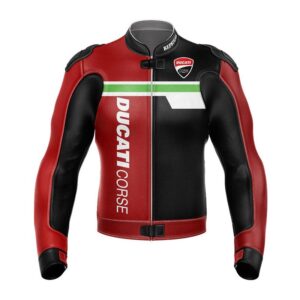 Ducati Corse Motorbike Racing Leather Jacket - Image 1