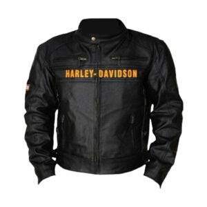 Vintage Biker Real Motorbike Leather Jacket - Image 1