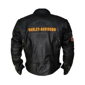 Vintage Biker Real Motorbike Leather Jacket - Image 2