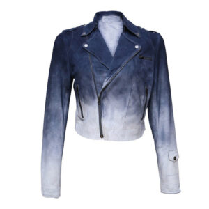 Trendy Real Handcrafted Lamb Skin Suede Leather Jacket - Image 1