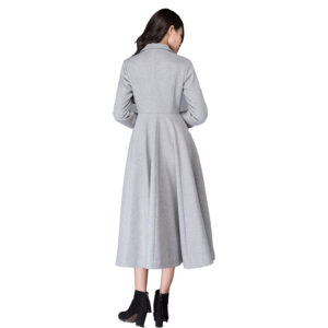 Long Retro Princess Wool Stylish Fit _ Flare Winter Coat - Image 2