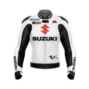 Suzuki GXSR Racing Pro Biker Leather Jacket - Image 1