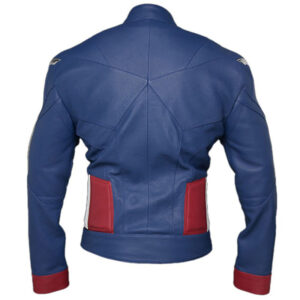 Steve Roger Cosplay Captain America Leather Jacket - Image 1