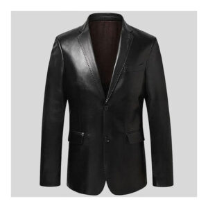 Air force  Genuine Lambskin Premium Quality Black Leather Jacket - Image 2