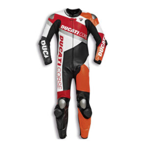 Ducati Corse Racing Suit Motorcycle Racing Attire for Handmade High-Quality Leather - Image 1