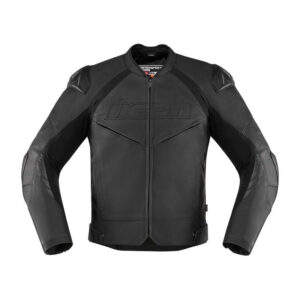 Black Icon Hyper Sport Prime And Premium Motorcycle Leather Jacket - Image 1