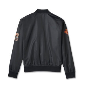 Men’s Harley-Davidson 120th Anniversary Black Biker Jacket for High Quality Motorcycle Nylon Jacket - Image 3