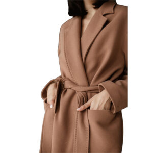 Wool Camel Coat for Women  Long Spring _ Autumn Wool Coat for Women - Image 3