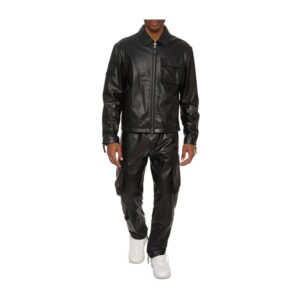 Premium Black Avirex Aviator Cargo Pant & Shirt Jacket - Image 1