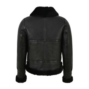 Women’s Warm and Stylish RAF B3 Aviator with sheepskin leather Jacket - Image 3