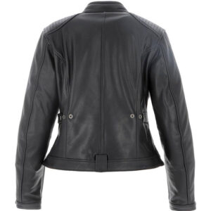 Handmade Women_s Helston’s Viper Black Motorcycle Jacket - Image 2