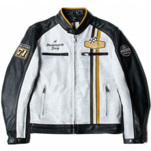 Men’s Premium Helston’s Indy Motorcycle Leather Jacket - Image 1