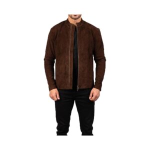 Dark Brown Suede Jacket - Image 1