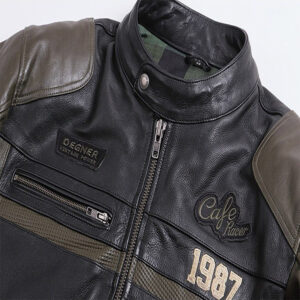 Premium Degner Motorcycle Riding Leather Jacket - Image 2