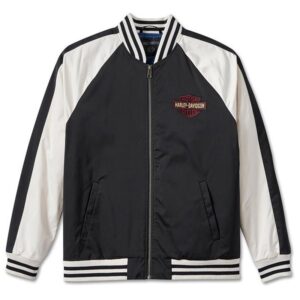 Harley Davidson Retro Style Club Crew Varsity Jacket - Image 2