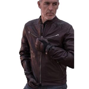 Spidi Garage Series Retro Style Biker Leather Jacket - Image 2