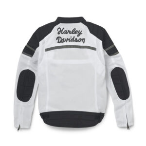 Harley-Davidson Laurel Court Mesh Riding Stylish White Motorcycle Apparel Jacket - Image 2