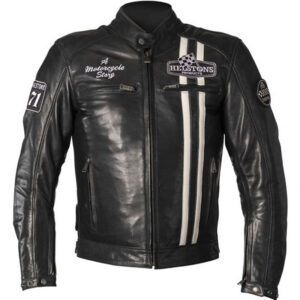 Men’s Premium Helston’s Indy Motorcycle Leather Jacket - Image 2