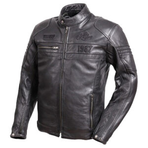 Men Premium Degner Motorcycle Riding Leather Jacket - Image 1