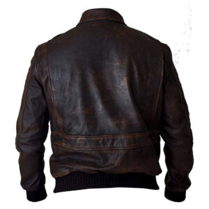 Lambskin A2 Military Bomber Jacket - Image 4