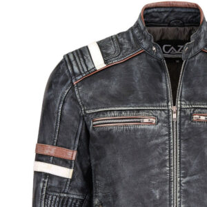 Lambskin A2 Military Bomber Jacket - Image 8