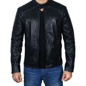 Motorbike Fashionable Handmade Lambskin Leather Jacket - Image 1