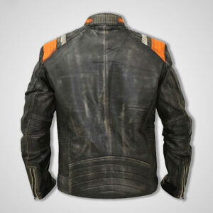 Vintage Motorcycle Distressed Real Biker & Racer Leather Jacket - Image 2