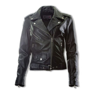 Black Lambskin Genuine Leather Jacket - Image 1