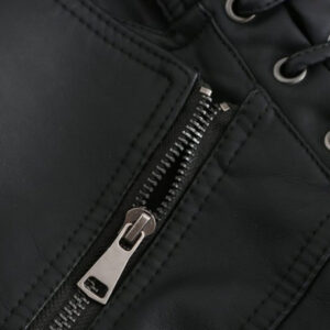 Motorbike Casual Style Leather Jacket - Image 4