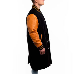 Premium Cowhide Real Leather Varsity Jacket - Image 2