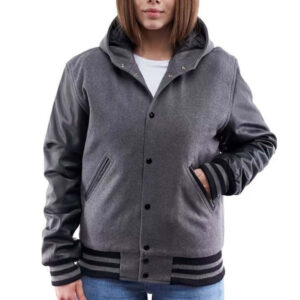 Ribbed Style Varsity Jacket - Image 1