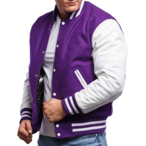 Personalized Varsity Leather Jacket - Image 1