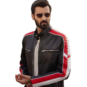 Cafe Racer Leather Jacket - Image 2