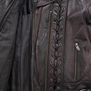 Motorcycle Motorbike Vests Biking Leather Jacket - Image 3