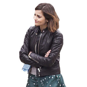 Casual Wear Black Leather Jacket - Image 2