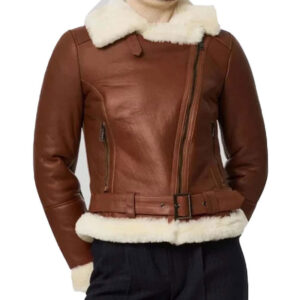 RAF Aviator  Sheepskin B3 Bomber Leather Jacket - Image 1