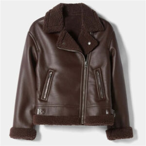 Shearling Aviator Biker Leather Jackets & Coat - Image 1